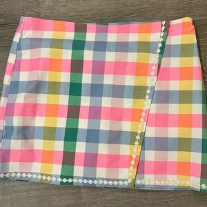 Crown & Ivy Colorful Plaid Skort Size 16W